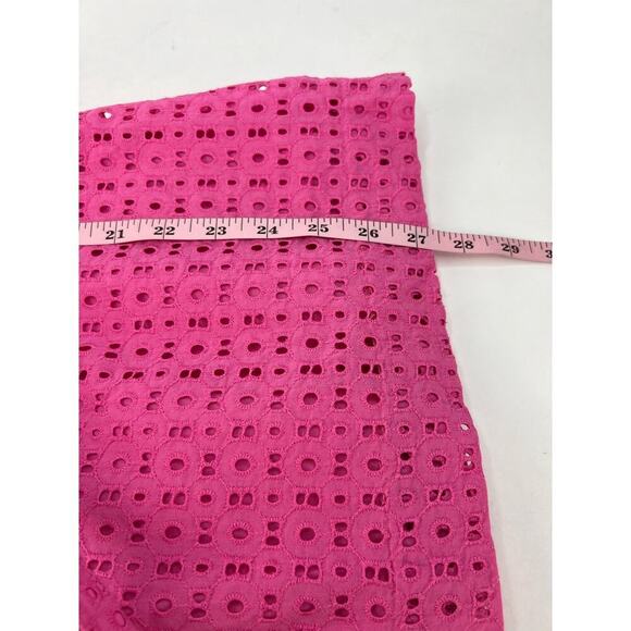 Crown and Ivy 10 Women's Pink Eyelet Removable Straps Fully Lined Cotton Dress - Picture 11 of 11